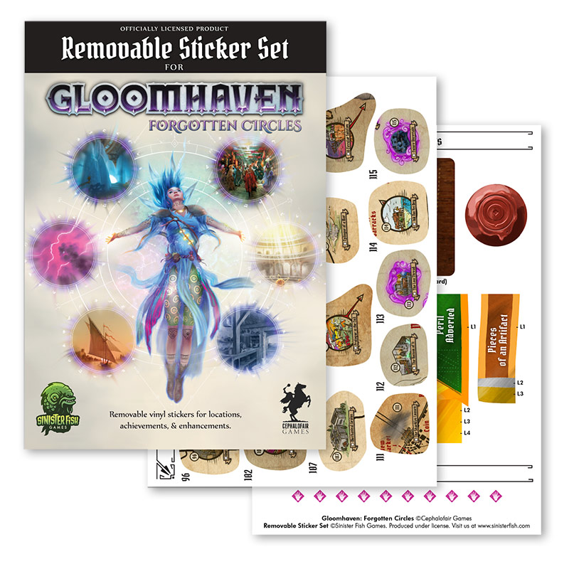 Gloomhaven: Zapomniane Kręgi - Removable Stickers Set (ENG)