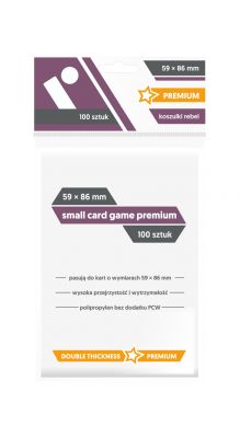 Koszulki na karty Rebel (59x86 mm) "Small Card Game Premium" - 100 sztuk