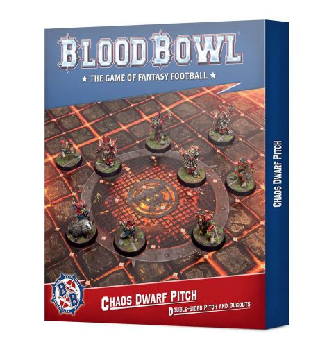 Blood Bowl: Chaos Dwarf Team - Double-sided Pitch And Dugouts