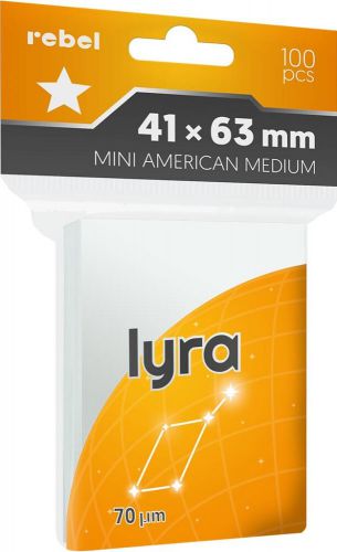 Koszulki na karty Rebel (41x63 mm) Mini American Medium Lyra - 100 szt.