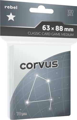 Koszulki na karty Rebel (63x88 mm)  Classic Card Game Medium Corvus - 100 szt.