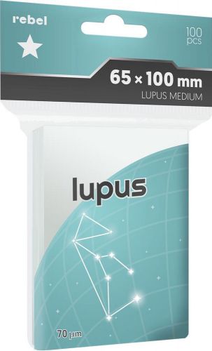 Koszulki na karty Rebel (65x100 mm) Lupus Medium