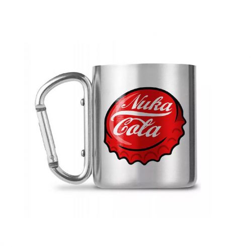 Kubek Metalowy Nuka Cola z Karabinkiem