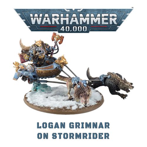 Warhammer 40000: Space Wolves -  Logan Grimnar on Stormrider