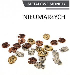 Metalowe Monety - Nieumarłych (zestaw 24 monet)