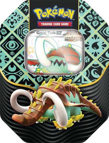 Pokémon TCG: Paldean Fates Tin 4-booster - Greate Tusk