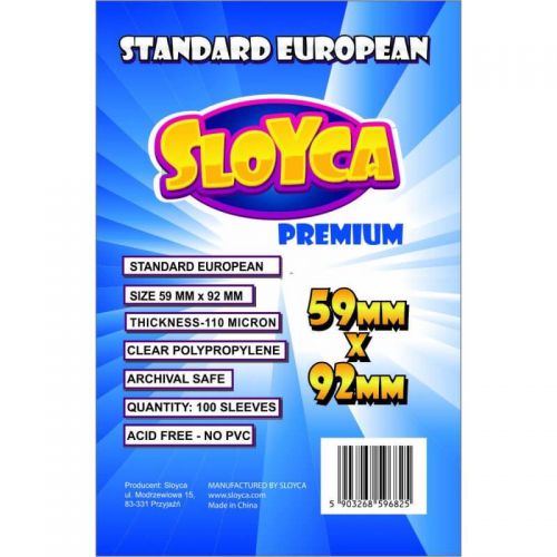 Koszulki SLOYCA Standard European Premium (59x92) - 100 szt.