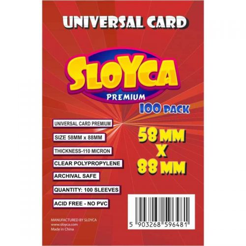 Koszulki SLOYCA Universal Card Premium (58x88) - 100 szt