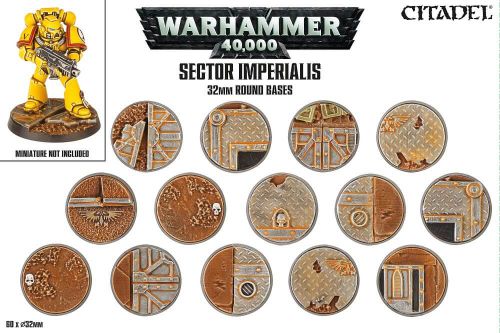 Warhammer 40,000 Sector Imperialis: 32mm Round Bases
