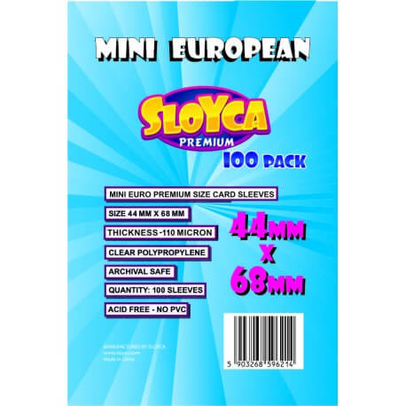 Koszulki SLOYCA Mini European Premium (44x68mm) - 100 szt.